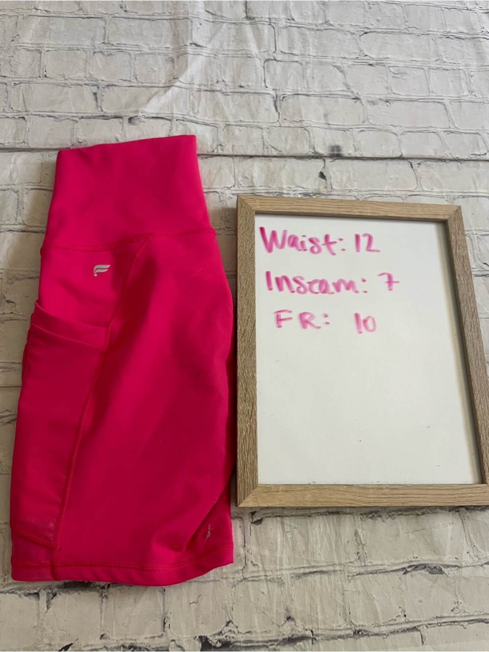 Fabletics Hot Pink Powerhold Athletic Shorts - Picture 8 of 8